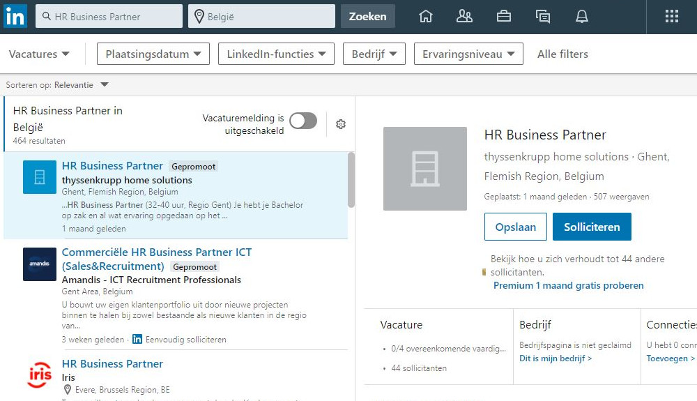 Vacatures plaatsen op Linkedin: de kosten
